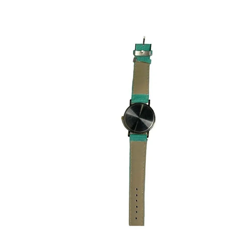 Teal Green Boho‎ Faux Leather Elephant Watch Womens Casual
